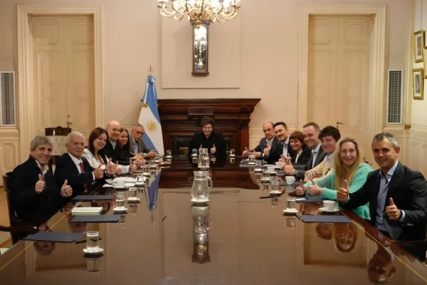 Milei encabeza la primera reunión de equipo tras la filtración de los audios de Spagnuolo y Karina Milei