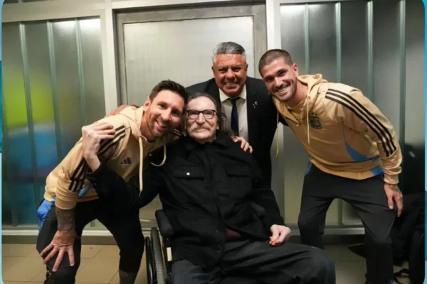 El encuentro entre Charly García, Leo Messi, Rodrigo de Paul y 