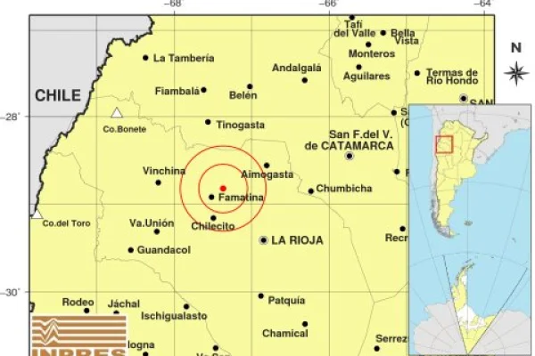 El oeste riojano tembló durante la mañana