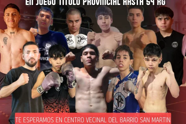 Velada amateur con cinturón provincial en juego
