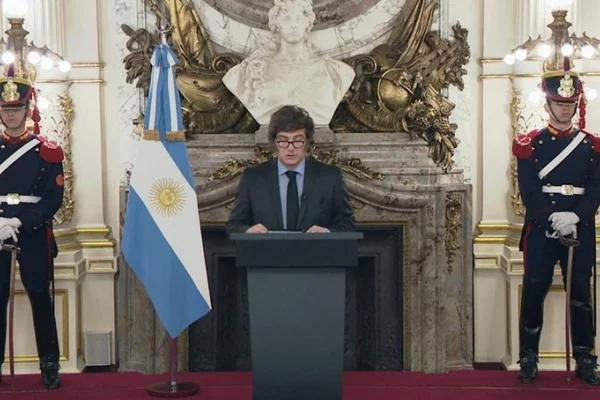 Milei y las frases más destacadas de su discurso en cadena nacional