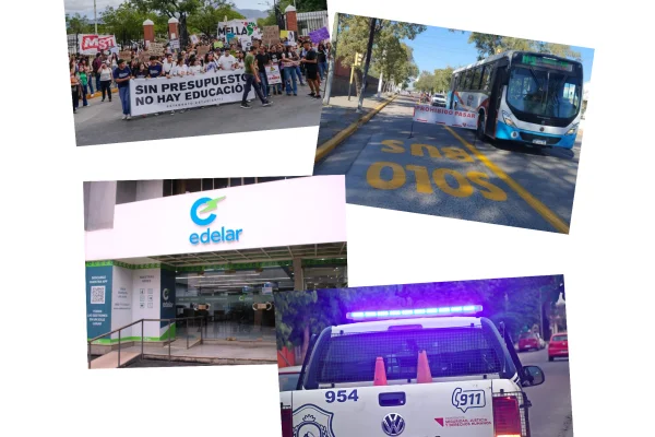 Marcha universitaria, críticas al transporte y anuncios de servicio: lo que dejó la jornada en La Rioja
