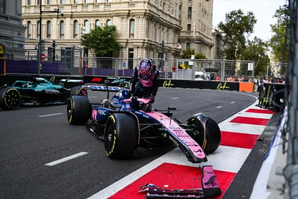 Gran Premio de Azerbaiyán: Franco Colapinto chocó en el cierre de la Q1 y largará 16º