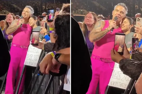 La promesa de Robbie Williams a una fanática argentina en un festival: “Tal vez el año que viene...”