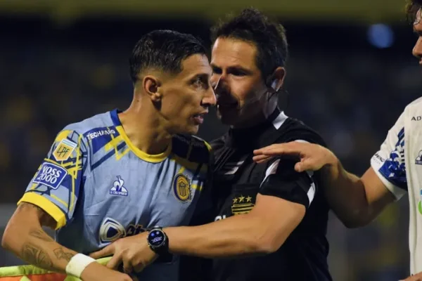 La bronca de Di María tras el empate de Central ante Talleres: 