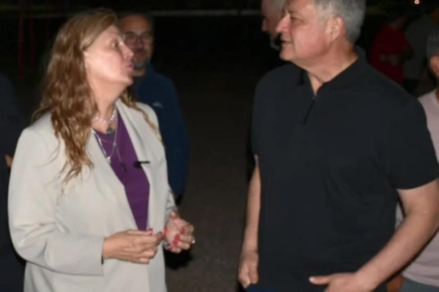 La diputada nacional y el ministro Luna. La diputada nacional y el ministro Luna.