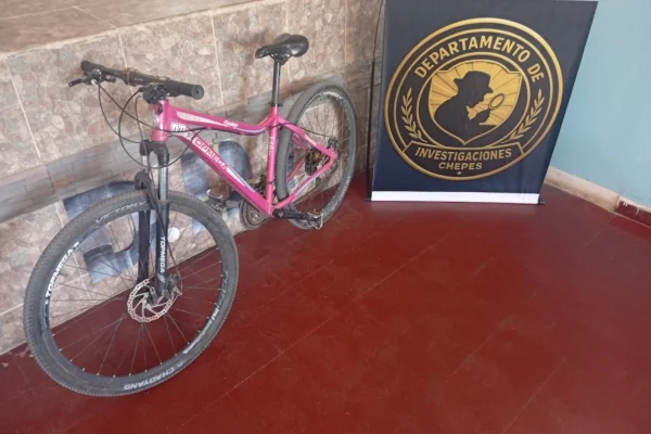  Recuperan una bicicleta robada en Chepes