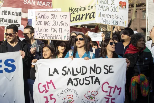 Garrahan: paro y movilización al Congreso contra el veto de Milei
