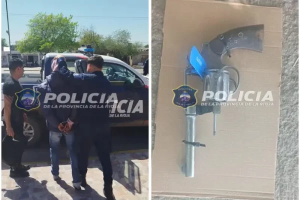Detuvieron a joven de 18 años que portaba un arma calibre 38 en Capital