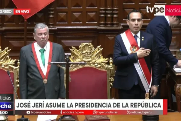 José Jerí asume como presidente interino de Perú tras la destitución exprés de Dina Boluarte