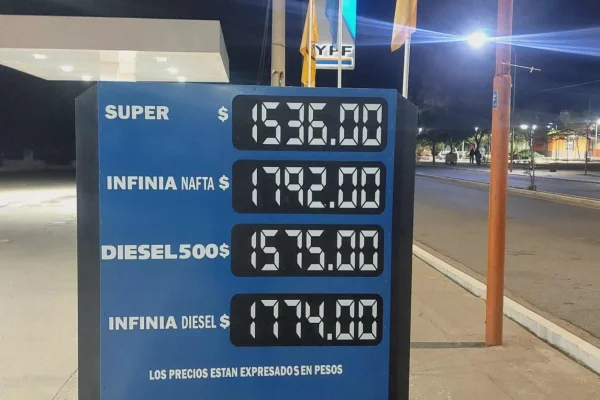 Aumentó el gasoil: en Chepes los precios de los combustibles se modifican todos los días a la medianoche