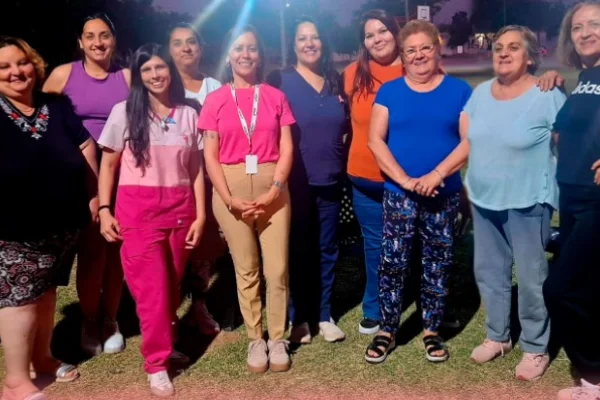 Octubre Rosa presente en el Barrio Antártida I