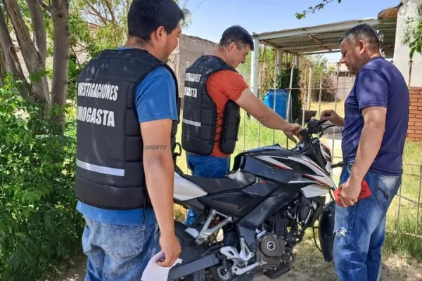 La Policia recuperó una motocicleta robada en Córdoba