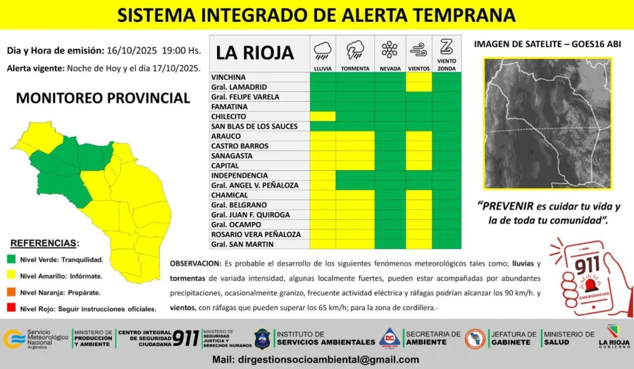 Informes del sistema de Alerta Temprana de La Rioja