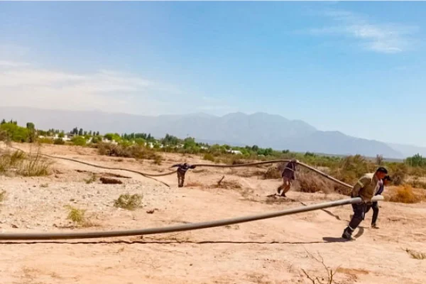 Inició nueva obra para mejorar el servicio de agua en Nonogasta