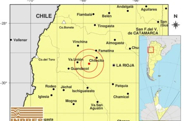 El Oeste riojano tembló durante la madrugada