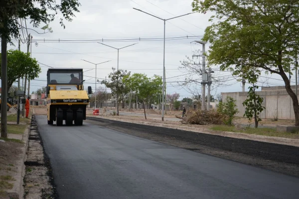 Se concretó el asfaltado en Avenida Rosa Bazán de Cámara