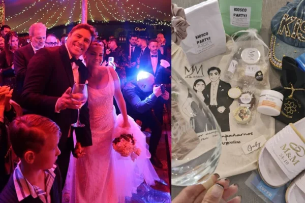 La boda de Matías Alé y Martina Vignolo: shows de cumbia, el baile de La Bella y la Bestia y la locura de la torta