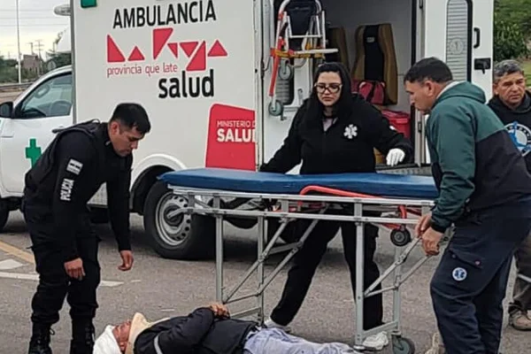 Motociclista herido tras un siniestro vial en Ruta 38