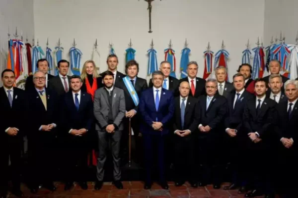 Milei recibe a un grupo de gobernadores en la Casa Rosada