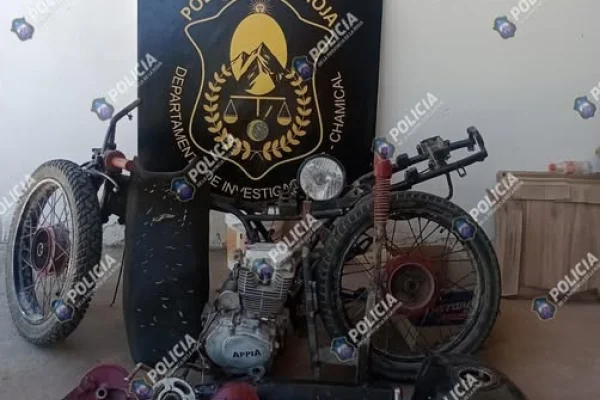 Investigaciones secuestró motopartes en Chamical