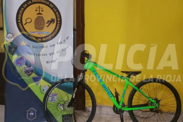 La Policia encontró una bicicleta que tenia denuncia de robo