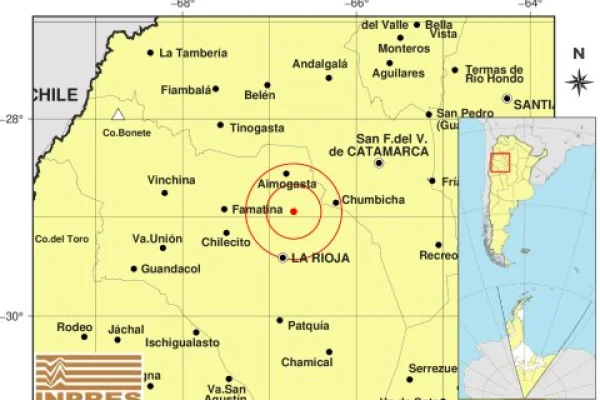 Un temblor se hizo sentir en La Costa Riojana