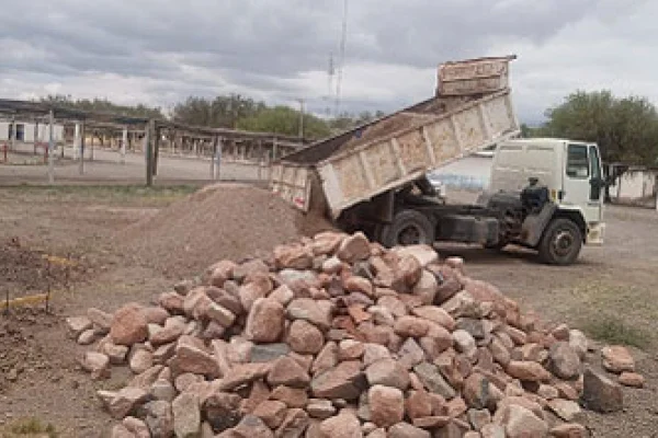 Jagüe: inician obras en predio de la Virgen