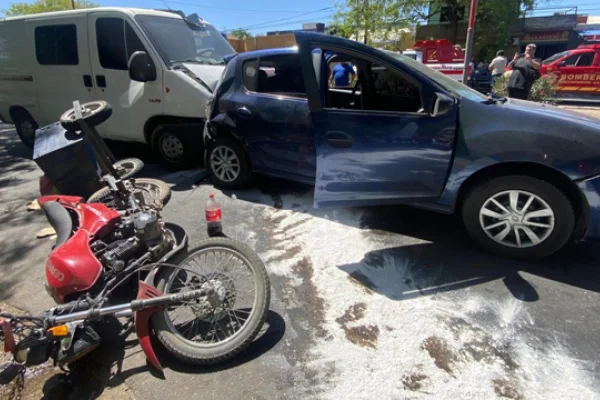 Nuevo choque en cadena dejó dos heridas
