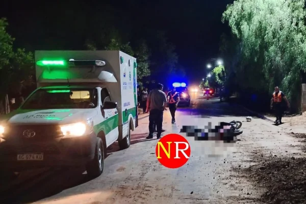 Motociclista perdió la vida tras caer de su rodado en Villa Castelli