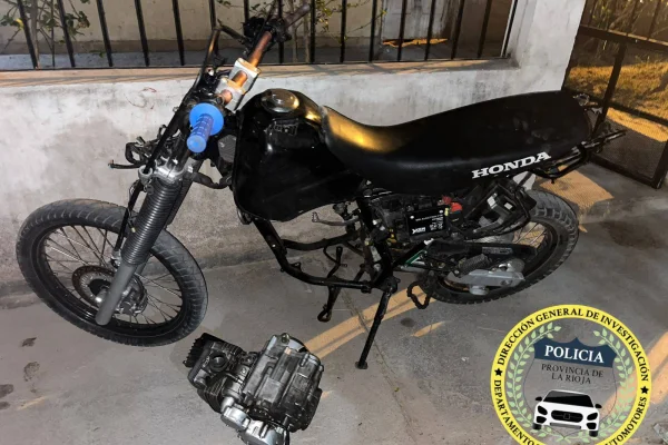 La Policia allanó y secuestró una motocicleta robada en Buenos Aires