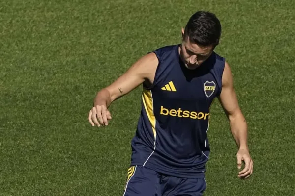 Ander Herrera se entrenó diferenciado en Boca pero estará ante Argentinos