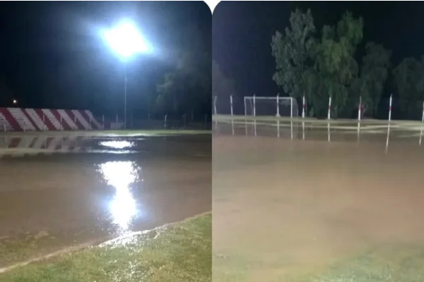 Suspenden el partido entre Los Andes y Defensores de La Boca por lluvia, granizo y cortes de luz