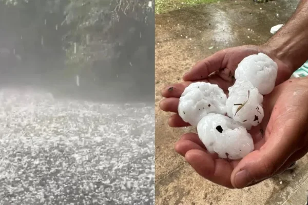 Granizo en Córdoba: la tormenta impactó en el Valle de Calamuchita
