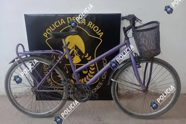 Recuperan una bicicleta robada en Chamical