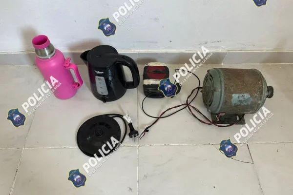 La Policía secuestró varios elementos robados