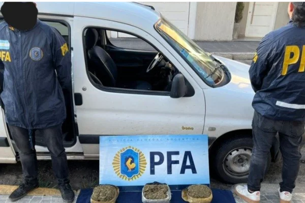 Incautan 6,7 kilos de marihuana en un operativo policial