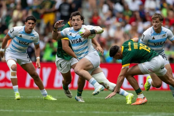 Los Pumas perdieron con Sudáfrica y se quedaron con la medalla de plata en el Seven de Ciudad del Cabo
