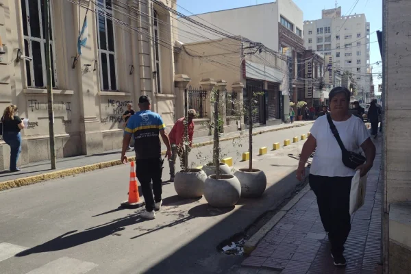 La Municipalidad ensancha la calle Pelagio B. Luna para ampliar la circulación peatonal
