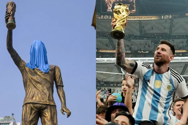 En medio de una gira que causa furor, Messi inaugurará una estatua propia de 21 metros en la India