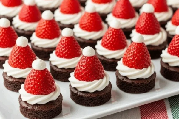 Brownies navideños