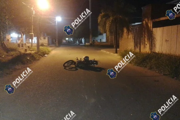 Motociclista con fractura tras un siniestro vial