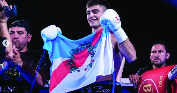 Boxeo: Benjamín Escudero se impuso por puntos y terminó el año invicto