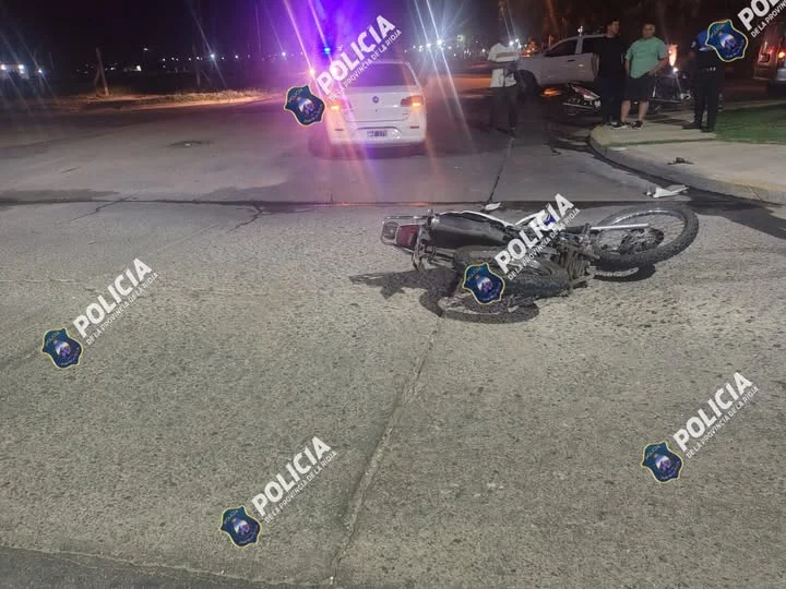 Motociclista con heridas tras un siniestro vial