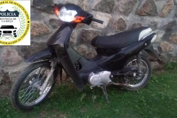 Investigaciones secuestró una motocicleta y detuvo a una persona