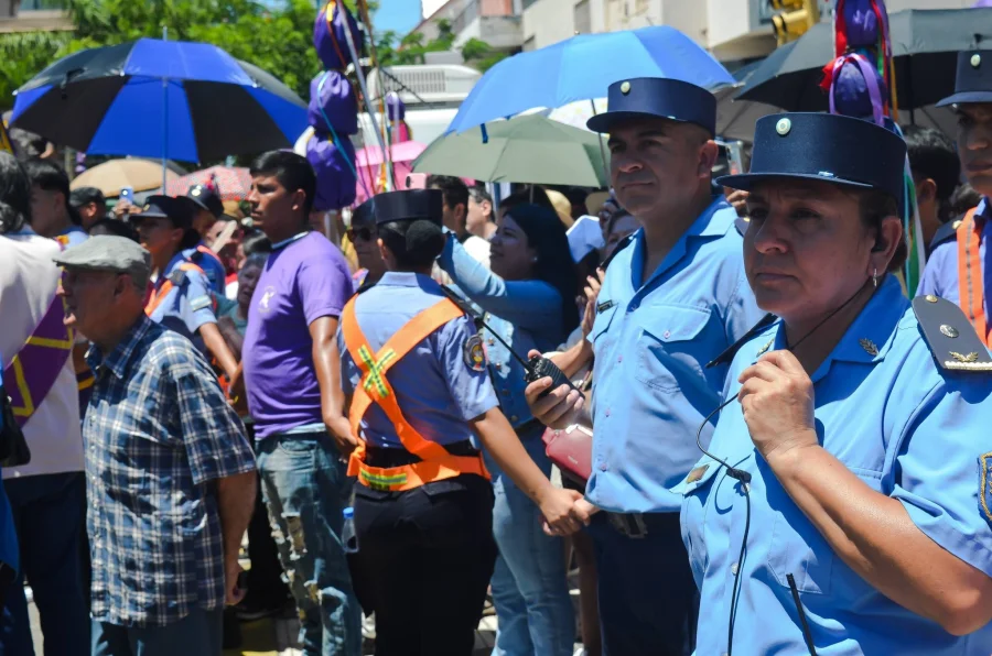 Jefa de Operativo: la comisario inspector Gladys Gordillo fue la responsable de la seguridad durante la fiestas patronales