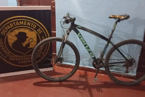 Recuperaron una bicilceta robada en Chepes