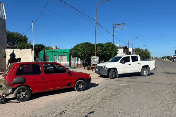 Chepes: una maniobra de giro en U terminó en un accidente