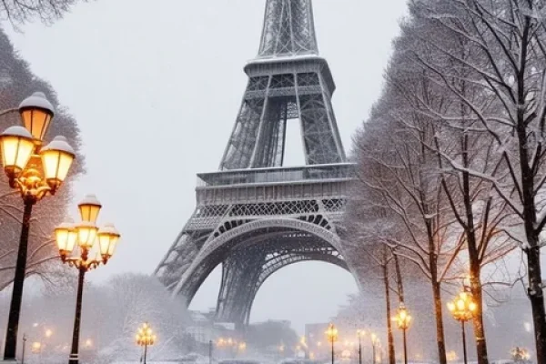 París bajo cero: las impactantes fotos de la “Ciudad Luz” cubierta de nieve