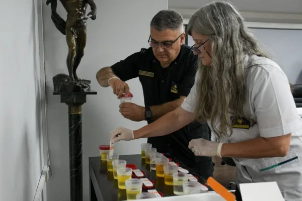 Narcotest para las máximas autoridades de la Policía de Córdoba